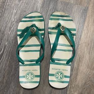 Used Tory Burch flip flops